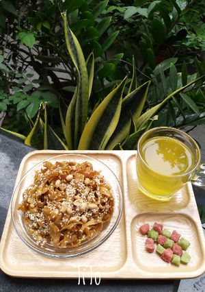 Hình của món Mứt gừng dẻo.