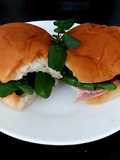 My Ham,mixed green Salad,Beetroot sliced & Pepper Mayonnaise 💕