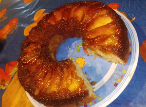 Una foto de Tarta de manzana invertida🍎más fácil, imposible!!!