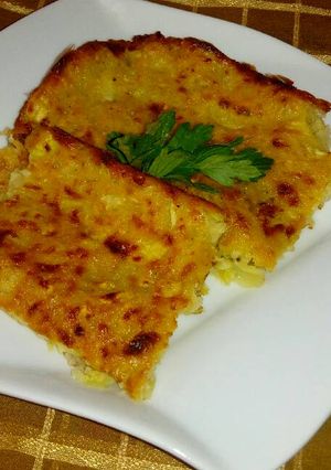 صورة لوصفة فطيرة لب الكوسا