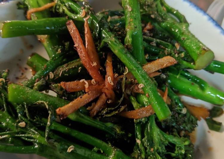 How to Prepare Super Quick Homemade Tender stems ginger Szechuan