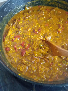 Una foto de Arroz con pota negra #nuriceta