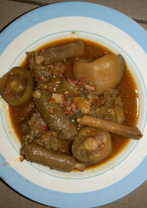 A picture of Cow tail peppersoup.