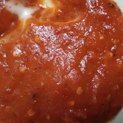 A picture of Tomato mayonnaise mix sauce.