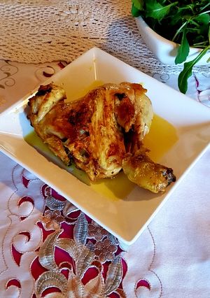 Una foto de Pata muslo de pollo curry "a la crema"