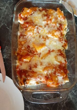 Una foto de Canelones de carne