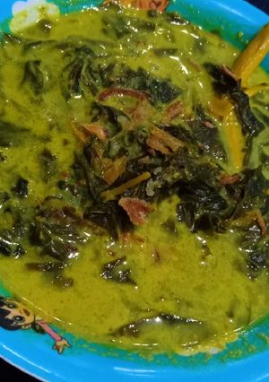 Foto resep Gulai daun singkong teri
