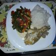 Pollo en salsa de chapiñones