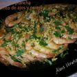 Gambas a la plancha con salteado de ajos y perejil