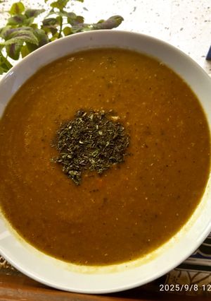 A picture of Red Lentil Soup.