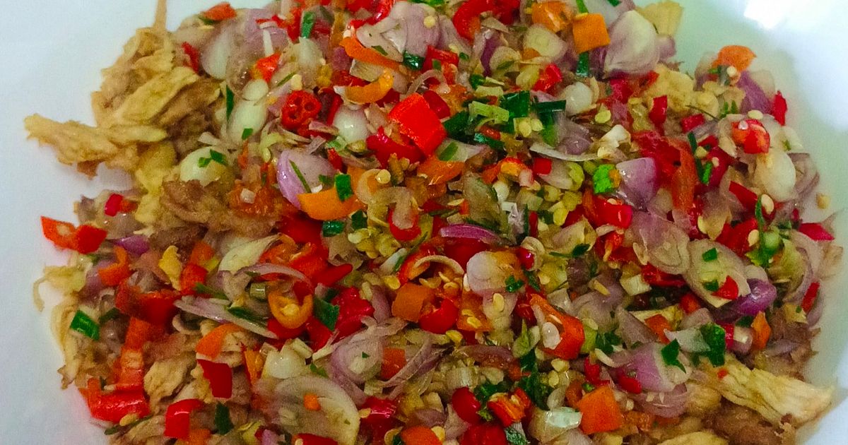 Ayam suwir sambal matah