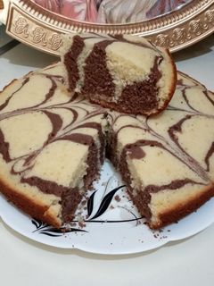 عکسی از دستور کیک زبرا قابلمه ای
