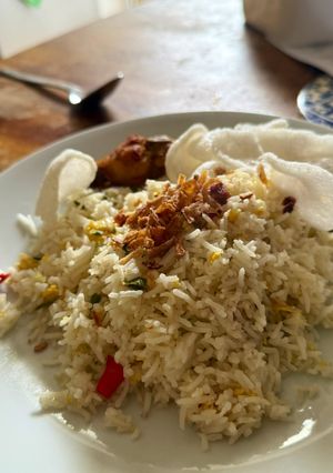 Foto resep Nasi goreng putih kampung