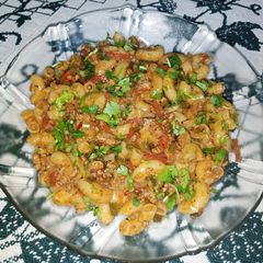 A picture of Vegetable Chicken Mince Macaroni.
