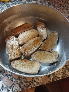 Una foto de Seitán con salsa de champiñones