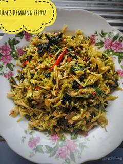 Foto resep Tumis kembang pepaya teri