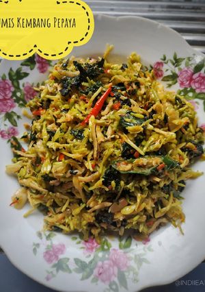 Foto resep Tumis kembang pepaya teri