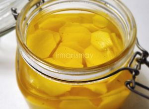 Foto resep 377. Danmuji | Yellow Pickled Radish | Acar Lobak Kuning