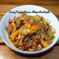 รูปของ Oseng Daging Nanas #dapurbundaqila