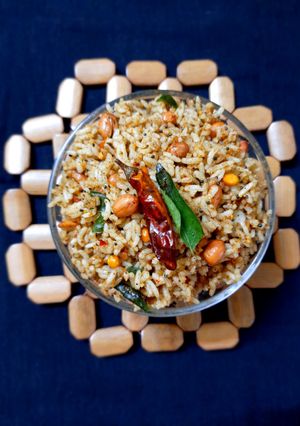 A picture of Ellu sadam/ sesame rice in 15 minutes.
