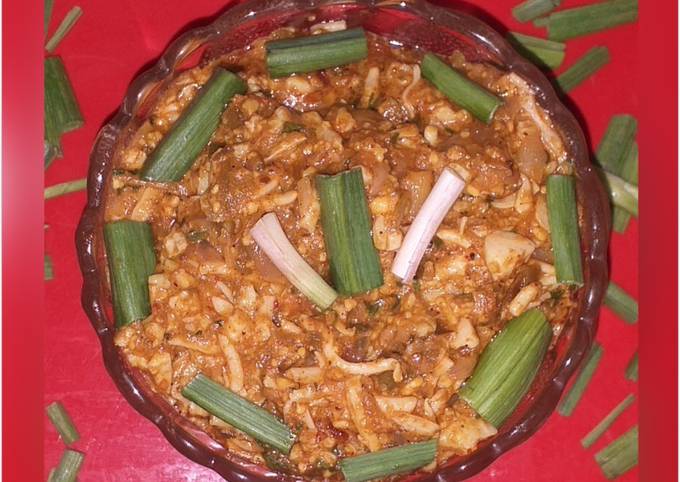 Garlic Egg Kheema Recipe