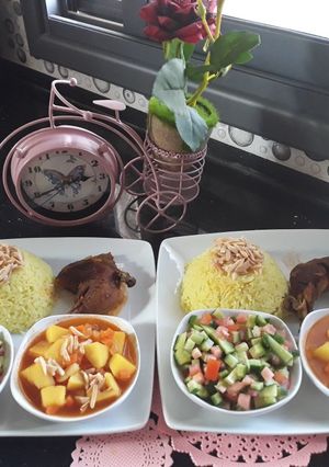 صورة لوصفة رز وبطاطا