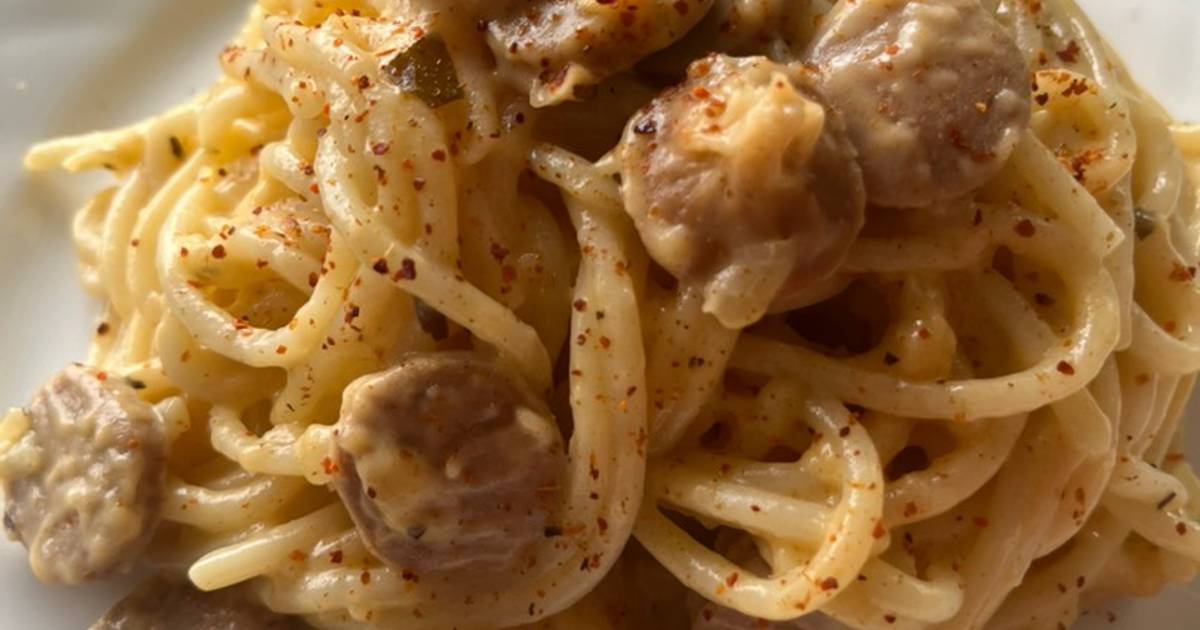Resep Spaghetti creamy salted egg sauce oleh Dewi Dapur Cookpad