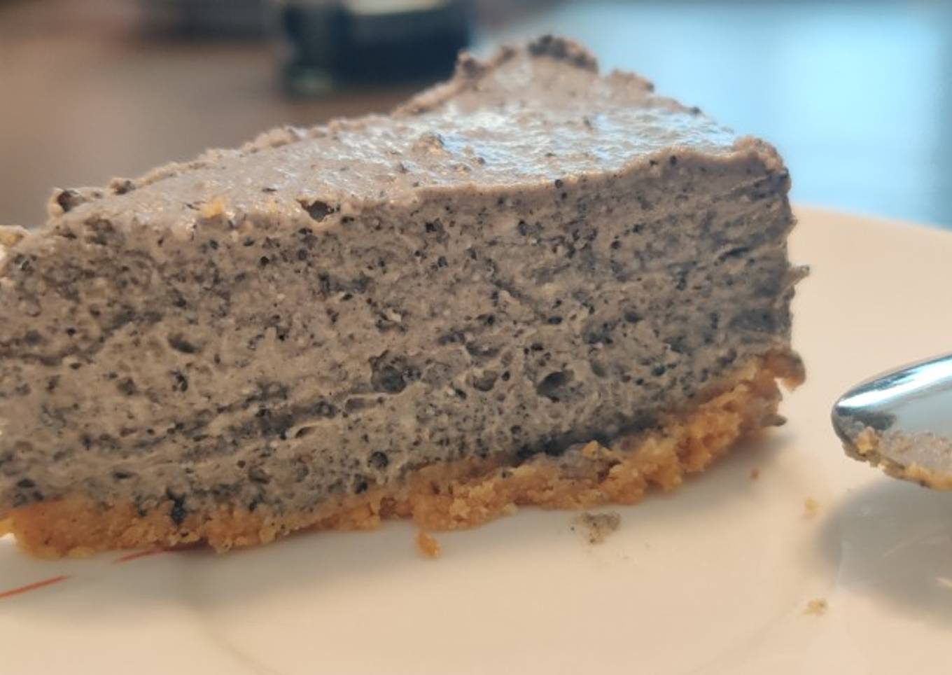 Black Sesame Tofu Cheesecake