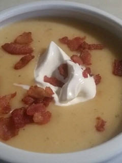 A picture of Potato & Bacon Soup.