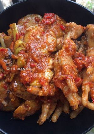 Foto resep Ceker Jengkol Pedas Manis