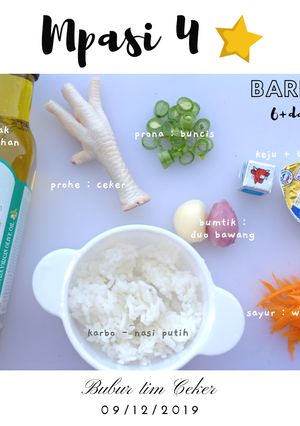 Foto resep MPASI 6+DAY7 BUBUR TIM CEKER