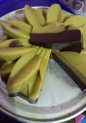 Foto resep Pudding Alpukat Lapis coklat #5resepterbaruku#