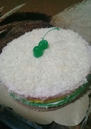Foto resep Rainbow cake kukus