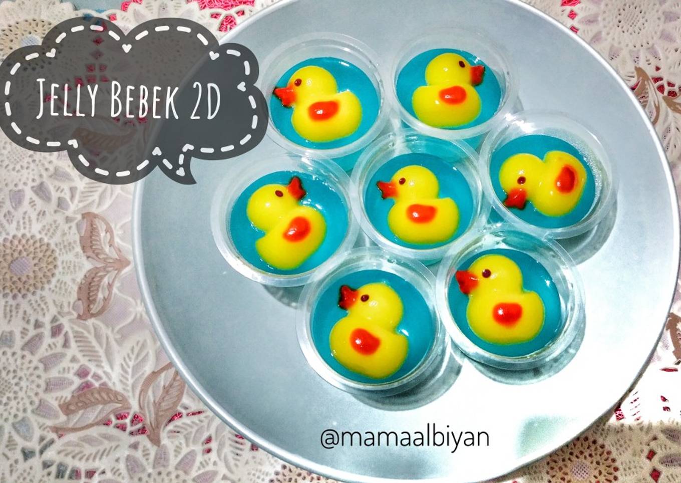 77. Jelly Bebek 2D (foto step by step)