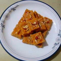 Besan sweet (gram flour) A picture of Besan sweet (gram flour).