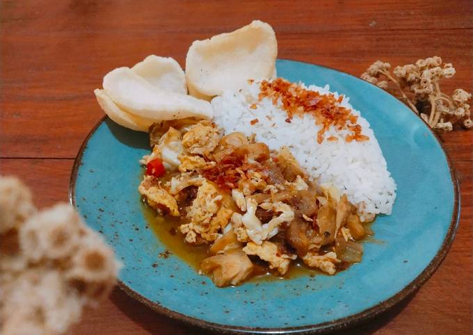 Resep: Gongso ayam telur Enak
