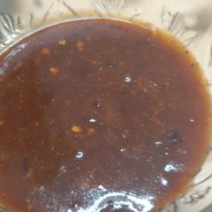 A picture of Homemade bbq sauce.