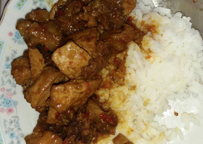 Resep Krengsengan daging(plus tahu) ala surabaya,lekohh, Enak