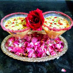 A picture of Fruit Custard.