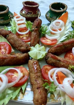 A picture of Soya Seek Kababs.
