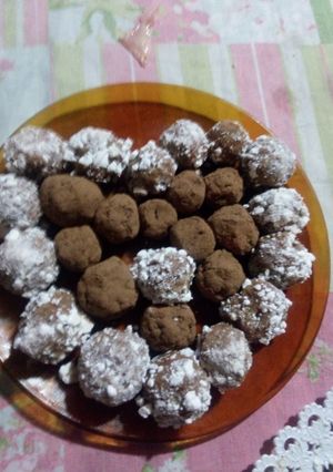 Una foto de Trufas de dulce de leche