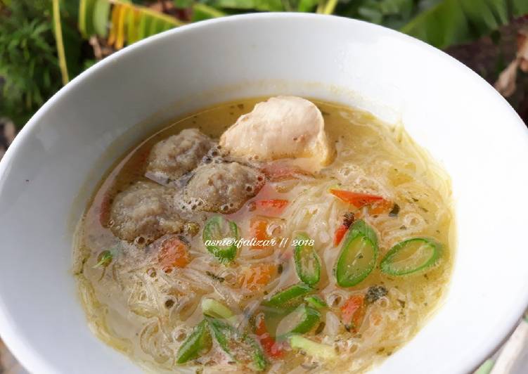 Mie bihun rebus kuah kaldu mpasi 4* 1.5th+