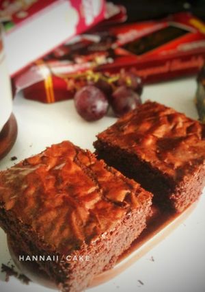 Foto resep Chewy brownies shiny crust