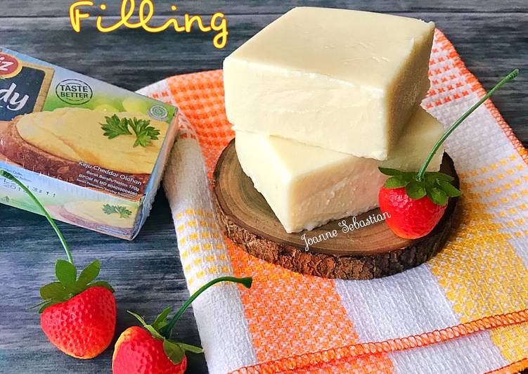 Cara Gampang Menyiapkan Sweet Cheese Filling (Untuk Isian Roti / Bapao) Anti Gagal