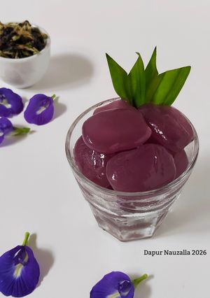 Foto resep Manisan Kolang-kaling Bunga Telang