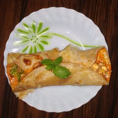 A picture of Paneer Tikka Roll.