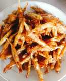 Cá cơm chiên giòn(món chay)