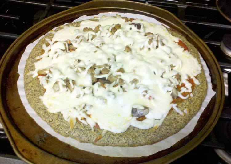 Steps to Prepare Homemade Flax Meal Pizza Crust