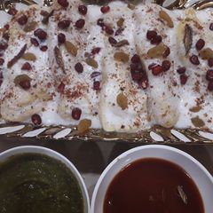 Stuffed dahi gujia A picture of Stuffed dahi gujia.