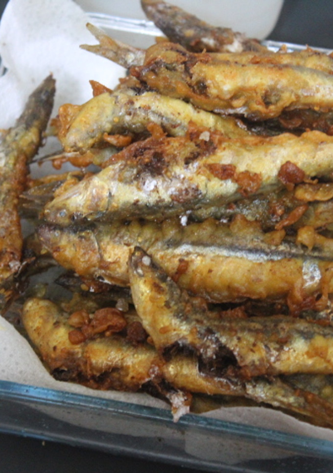 Una foto de Boquerones en tempura